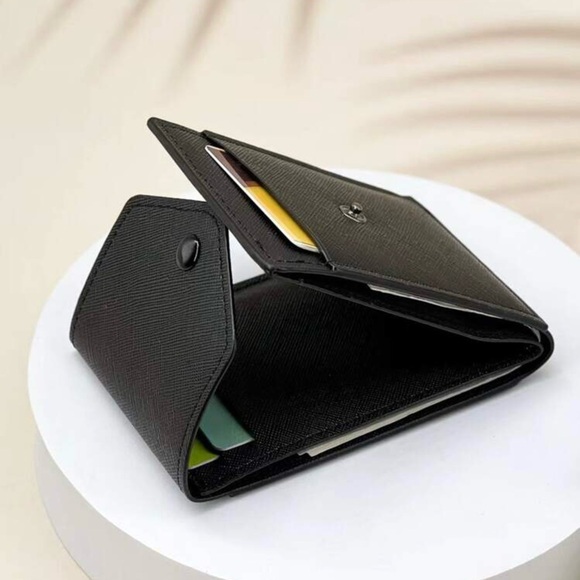 5/20$ Snap Button Small Bi-Fold Wallet/Card Holder - Picture 6 of 7